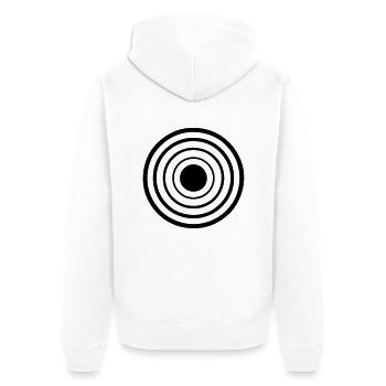 target 2106 target circle - Unisex Premium Organic Zip Hoodie - white - Back - Thijin (182cm)