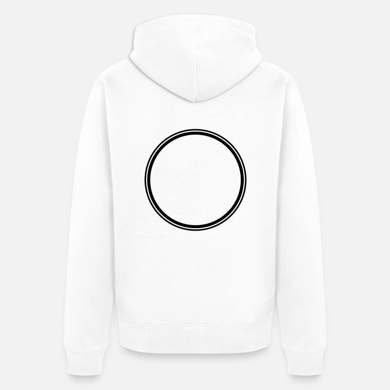 Bouton - Veste à capuche bio Premium Unisexe - blanc