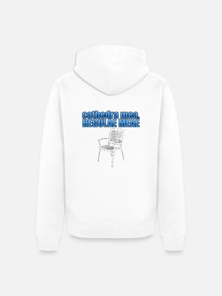 cathedra mea, regulae meae - Unisex Premium Bio Zip Hoodie - Weiß