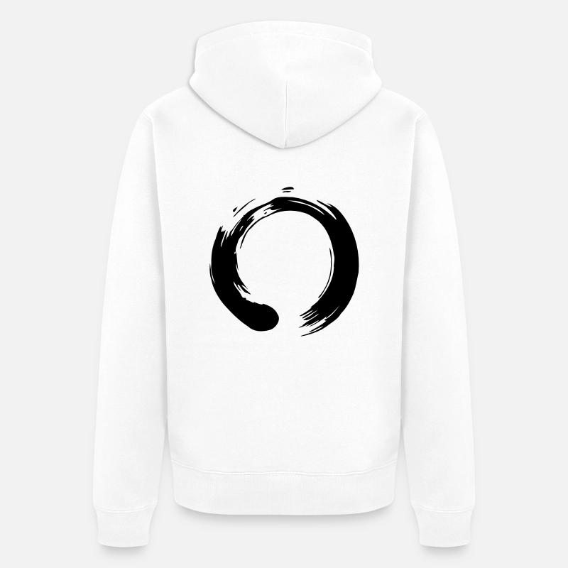 Enso Zen Vector - Veste à capuche bio Premium Unisexe - blanc