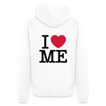 I love me - Veste à capuche bio Premium Unisexe - blanc - Dos - Thijin (182cm)