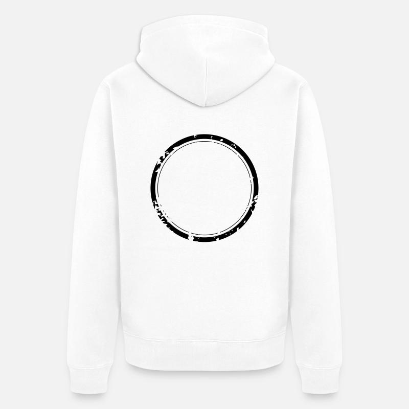 tampon_2 - Veste à capuche bio Premium Unisexe - blanc