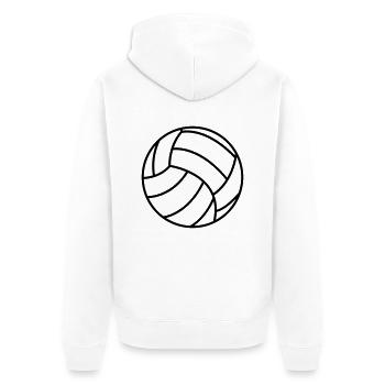 Volley-ball - Veste à capuche bio Premium Unisexe - blanc - Dos - Thijin (182cm)