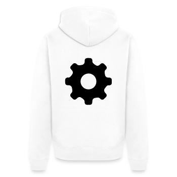 Gear - Unisex Premium Organic Zip Hoodie - white - Back - Thijin (182cm)