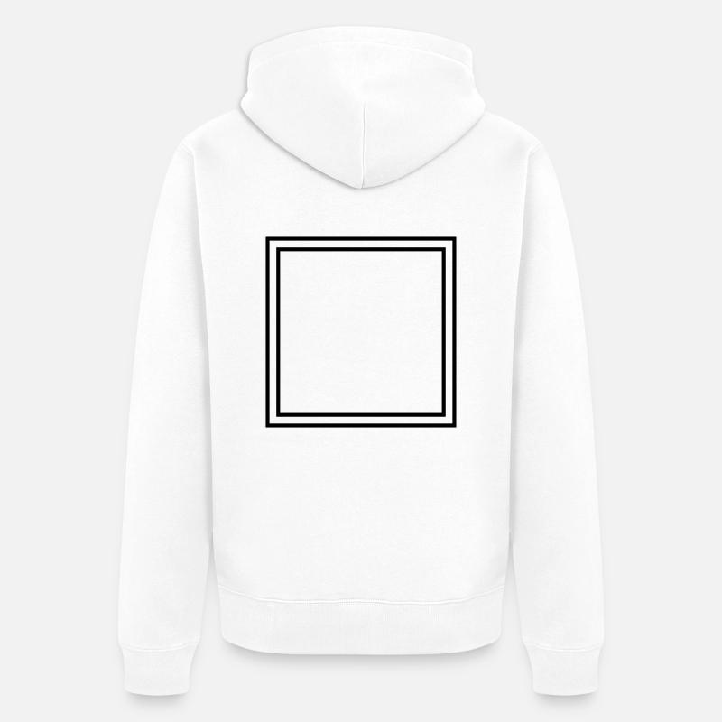 Frame - Veste à capuche bio Premium Unisexe - blanc