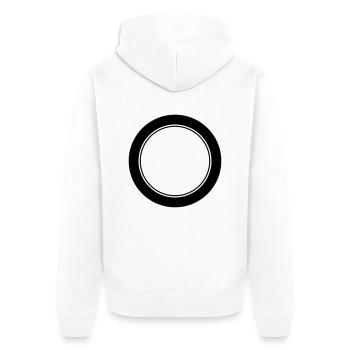 Logo / / anniversaire emblème / / équipe / / Club - Veste à capuche bio Premium Unisexe - blanc - Dos - Thijin (182cm)