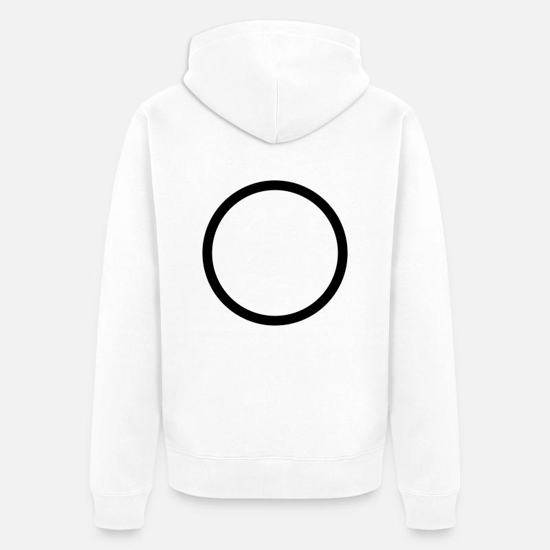 Cercle - Veste à capuche bio Premium Unisexe - blanc