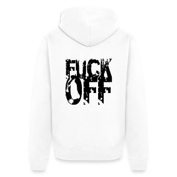 Foutre à imprimer - Veste à capuche bio Premium Unisexe - blanc - Dos - Thijin (182cm)