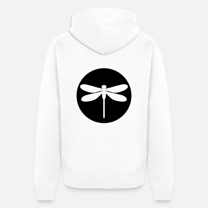 libelle - Veste à capuche bio Premium Unisexe - blanc