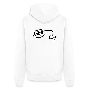 Frog Résumé - Veste à capuche bio Premium Unisexe - blanc - Dos - Thijin (182cm)