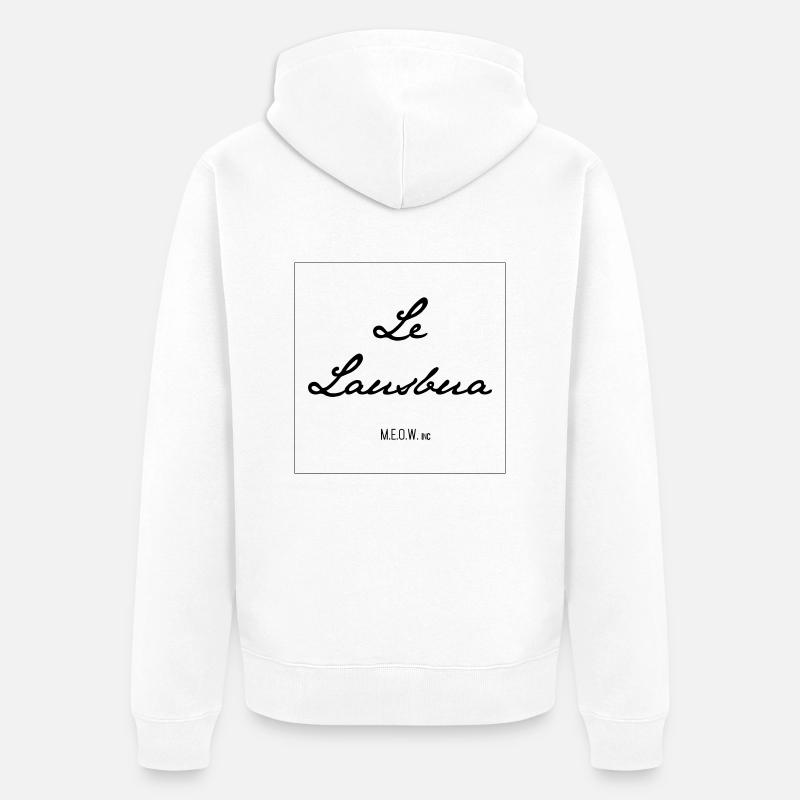 Le Lausbua - Veste à capuche bio Premium Unisexe - blanc