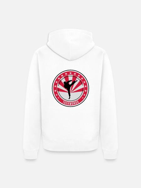 Taekwondo / Tae-Kwon-Do / Taekwon-Do / Kampfkünste - Unisex Premium Bio Zip Hoodie - Weiß