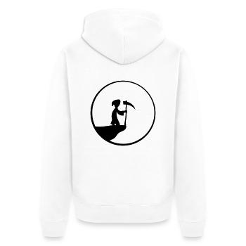 Full moon night Cliff death Scythe Sun - Unisex Premium Organic Zip Hoodie - white - Back - Thijin (182cm)