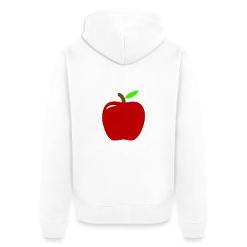 pomme - Veste à capuche bio Premium Unisexe - blanc - Dos - Thijin (182cm)