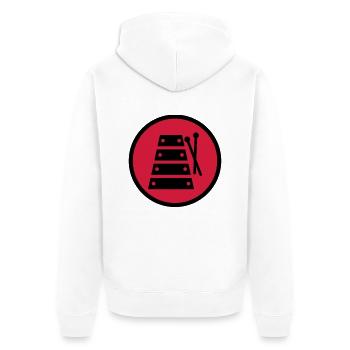 xylophone xylophoniste Musique Musicien Concert - Veste à capuche bio Premium Unisexe - blanc - Dos - Thijin (182cm)