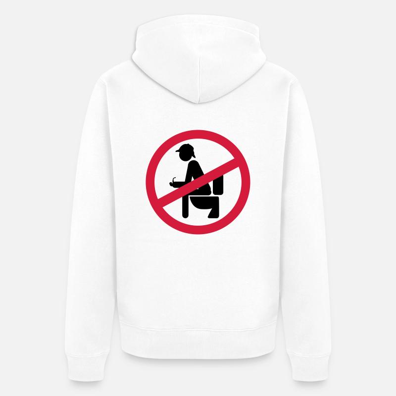 no shit sherlock - Unisex Premium Bio Zip Hoodie - Weiß