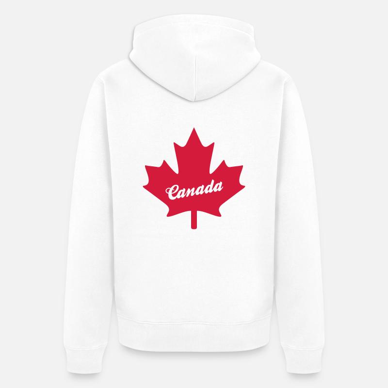 canada - Veste à capuche bio Premium Unisexe - blanc