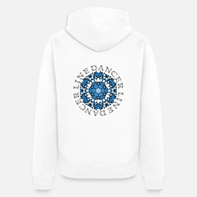 kl_linedance42a - Unisex Premium Bio Zip Hoodie - Weiß