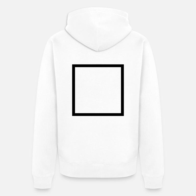 A Personnaliser / Custom / Customiser / Customize - Veste à capuche bio Premium Unisexe - blanc