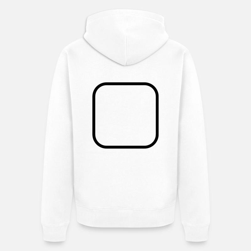 A Personnaliser / Custom / Customiser / Customize - Veste à capuche bio Premium Unisexe - blanc