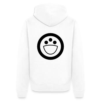 aliens - Unisex Premium Bio Zip Hoodie - Weiß - Hinten - Thijin (182cm)