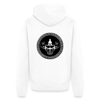 spartan_01 - Veste à capuche bio Premium Unisexe - blanc - Dos - Thijin (182cm)