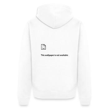 Message d'erreur (ce fond d'écran n'est pas disponible) - Veste à capuche bio Premium Unisexe - blanc - Dos - Thijin (182cm)