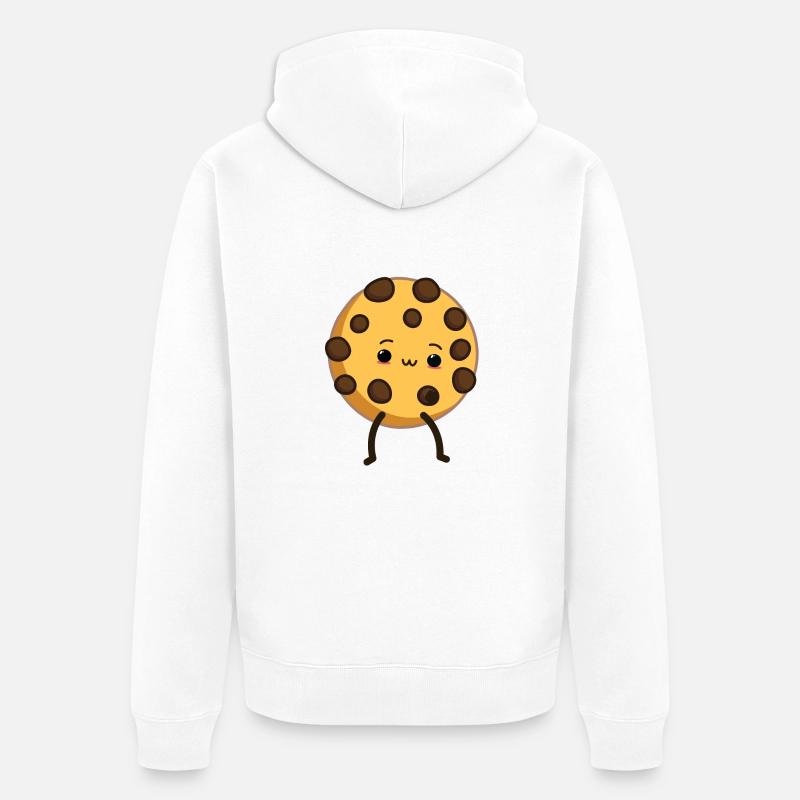 biscuit - Veste à capuche bio Premium Unisexe - blanc