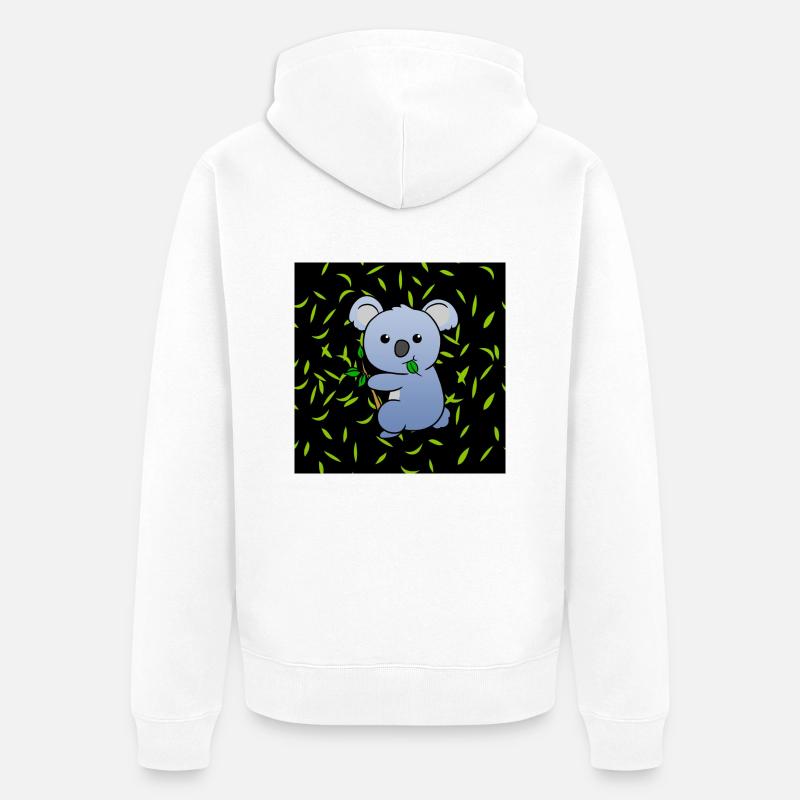 Koala koala bear - Veste à capuche bio Premium Unisexe - blanc
