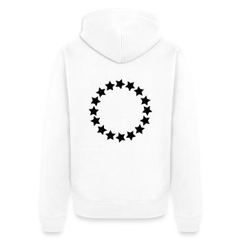 Cercle des étoiles toutes les couleurs - Veste à capuche bio Premium Unisexe - blanc - Dos - Thijin (182cm)