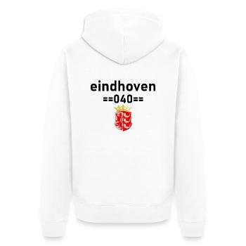 eindhoven 040avec arme eindhoven - Veste à capuche bio Premium Unisexe - blanc - Dos - Thijin (182cm)