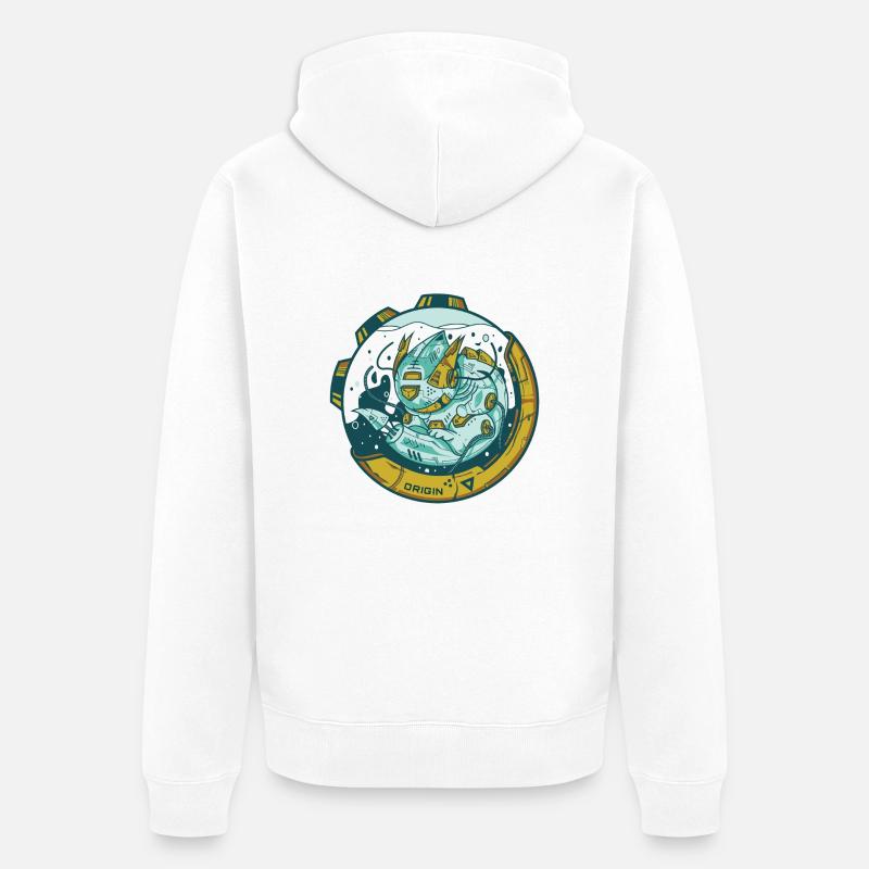 Origin - Veste à capuche bio Premium Unisexe - blanc