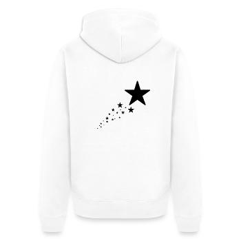 étoile - Veste à capuche bio Premium Unisexe - blanc - Dos - Thijin (182cm)