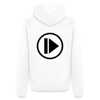Play Symbole - Veste à capuche bio Premium Unisexe - blanc - Dos - Thijin (182cm)