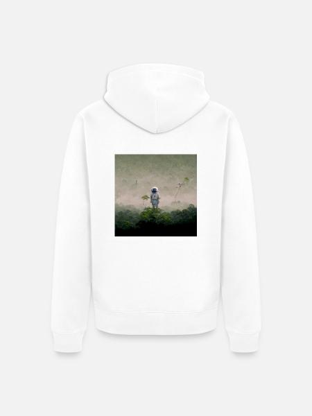 Lonely Voyager 071 - Unisex Premium Bio Zip Hoodie - Weiß