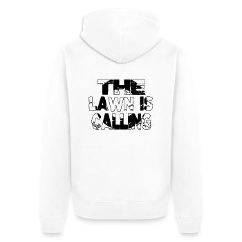 golfjersey golf shirt golfduvet putter girlsgolf - Unisex Premium Organic Zip Hoodie - white - Back - Thijin (182cm)