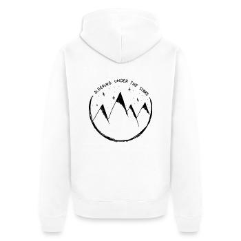 DORMIR À LA BELLE ÉTOILE - Veste à capuche bio Premium Unisexe - blanc - Dos - Thijin (182cm)