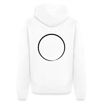 Kreis Der ultimative Zyklus Lebens Vektor Design - Unisex Premium Bio Zip Hoodie - Weiß - Hinten - Thijin (182cm)