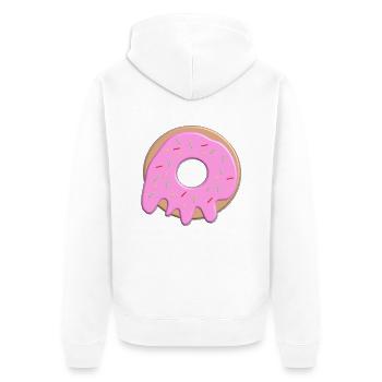 Beignet - Veste à capuche bio Premium Unisexe - blanc - Dos - Thijin (182cm)