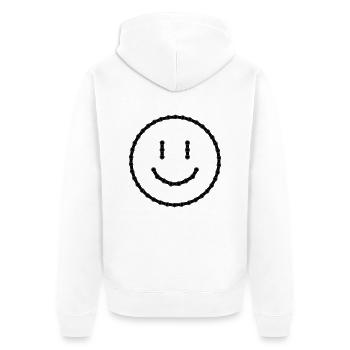 Aurait eu une chaîne de vélo 20 - Veste à capuche bio Premium Unisexe - blanc - Dos - Thijin (182cm)