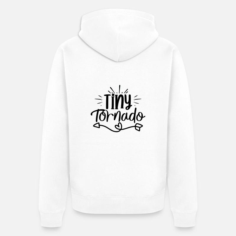 Petite tornade - Veste à capuche bio Premium Unisexe - blanc