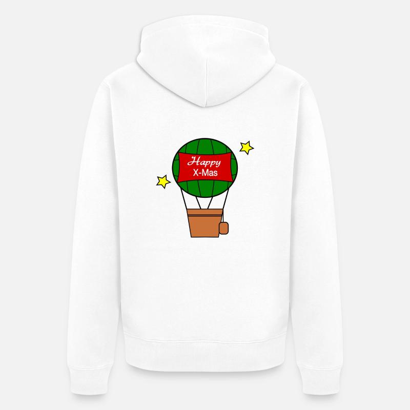 Joyeux X Mas - Veste à capuche bio Premium Unisexe - blanc