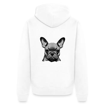 Chiens Bulldog Dog Owner Dog Owner Dog - Veste à capuche bio Premium Unisexe - blanc - Dos - Thijin (182cm)