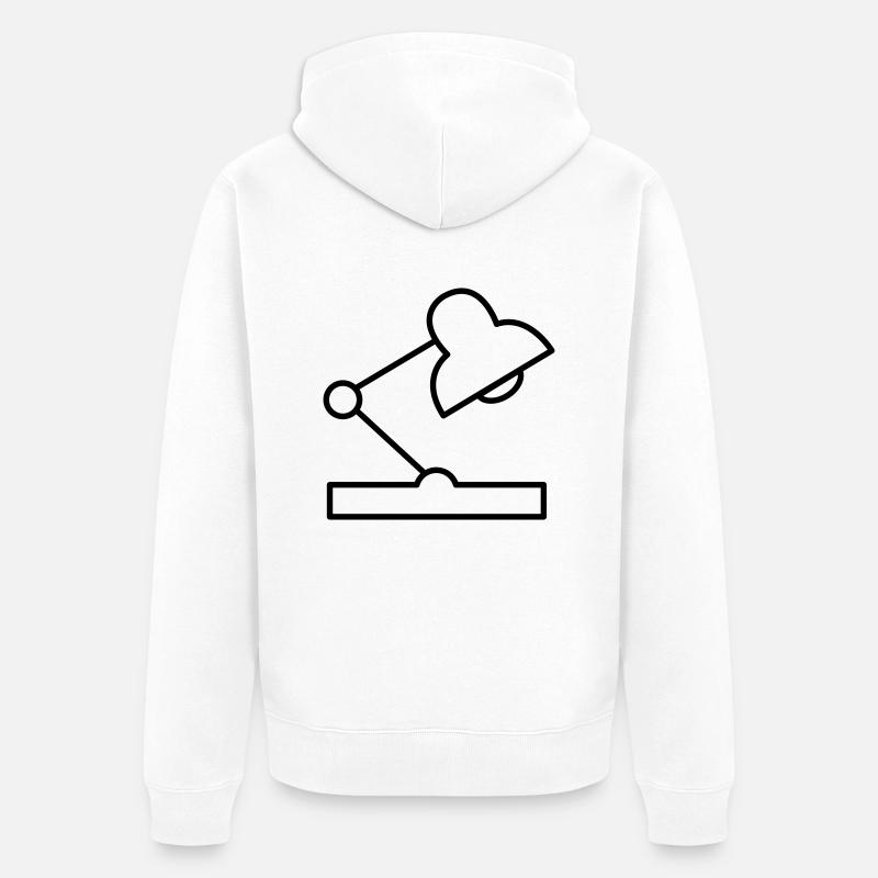 lampe de bureau - Veste à capuche bio Premium Unisexe - blanc