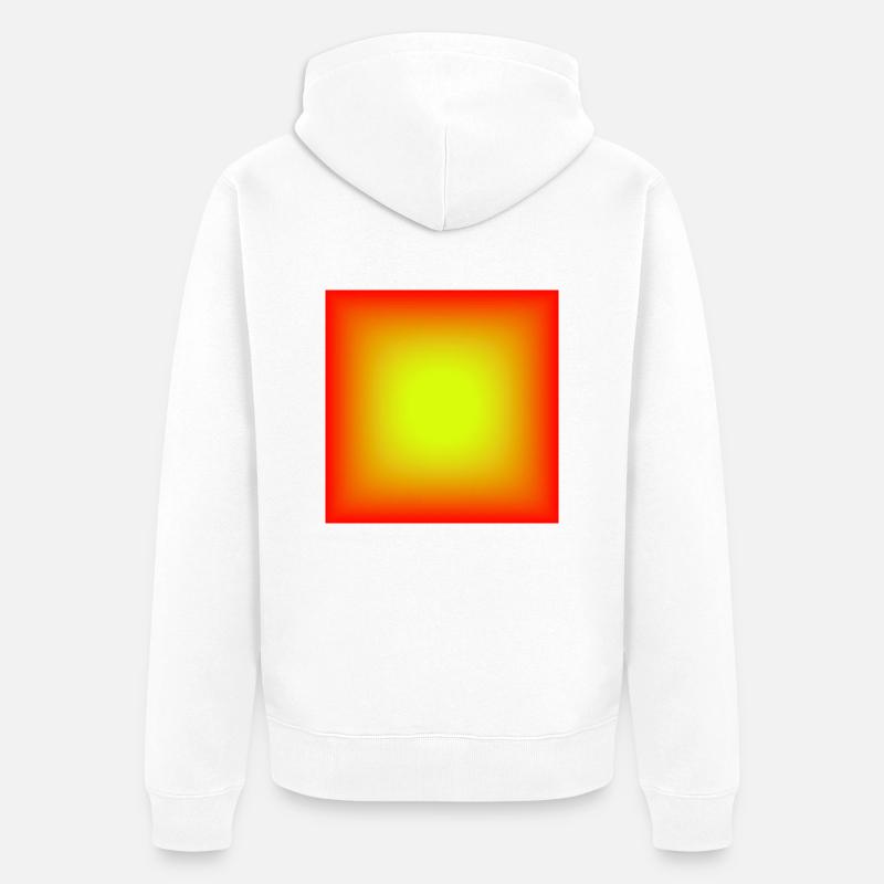 Modèle - Veste à capuche bio Premium Unisexe - blanc