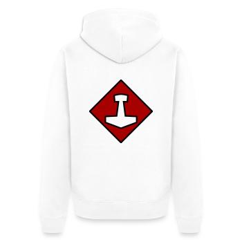 Mjölnir - Veste à capuche bio Premium Unisexe - blanc - Dos - Thijin (182cm)