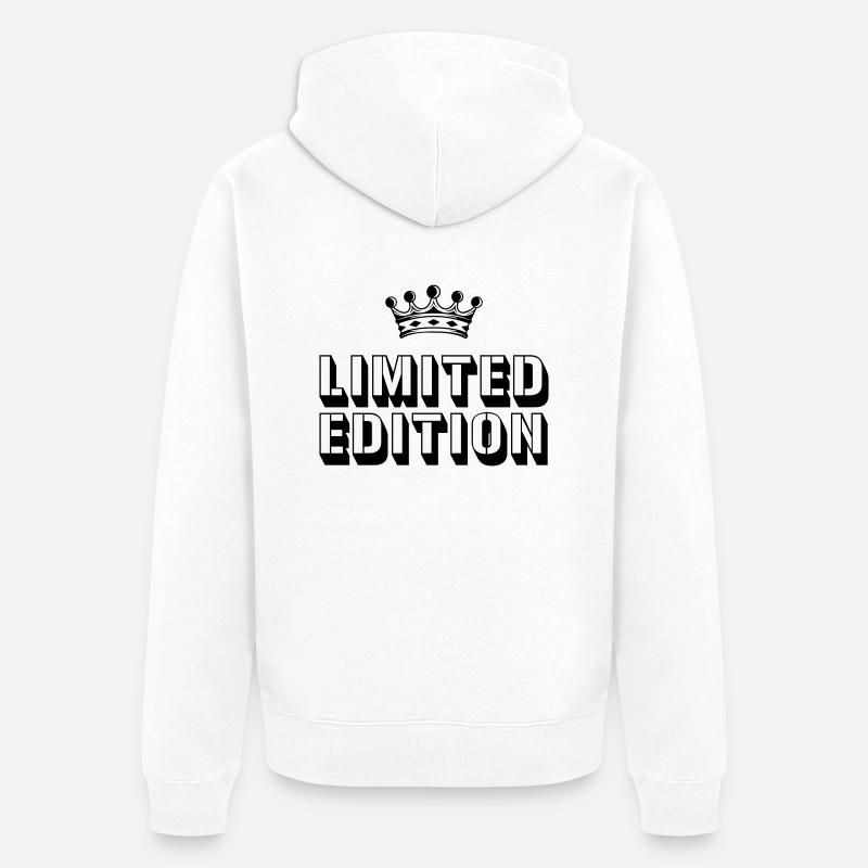 Couronne en édition limitée - Veste à capuche bio Premium Unisexe - blanc