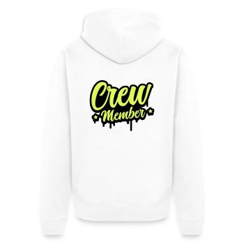 Membre d’équipage 01 - Veste à capuche bio Premium Unisexe - blanc - Dos - Thijin (182cm)