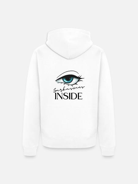 Sarkasmus inside - Unisex Premium Bio Zip Hoodie - Weiß
