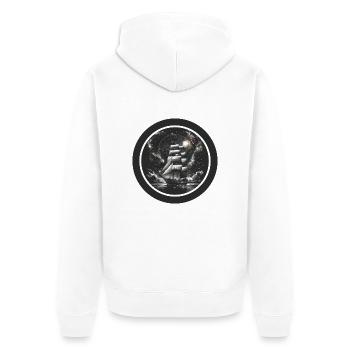 Segelboot Meer Maritime Mond Ozean Nautik T Shirt - Unisex Premium Bio Zip Hoodie - Weiß - Hinten - Thijin (182cm)